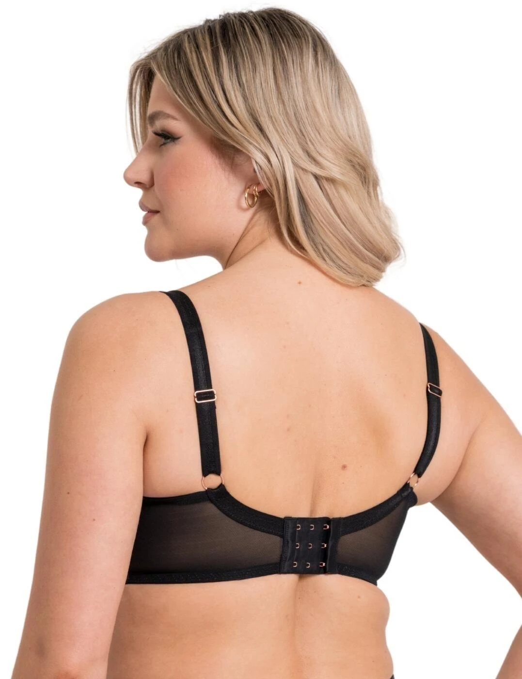 Scantilly By Curvy Kate Serpent Padded Half Cup Bra - Black 2 Scantilly By Curvy Kate Serpent Padded Half Cup Bra - Black - Image 2