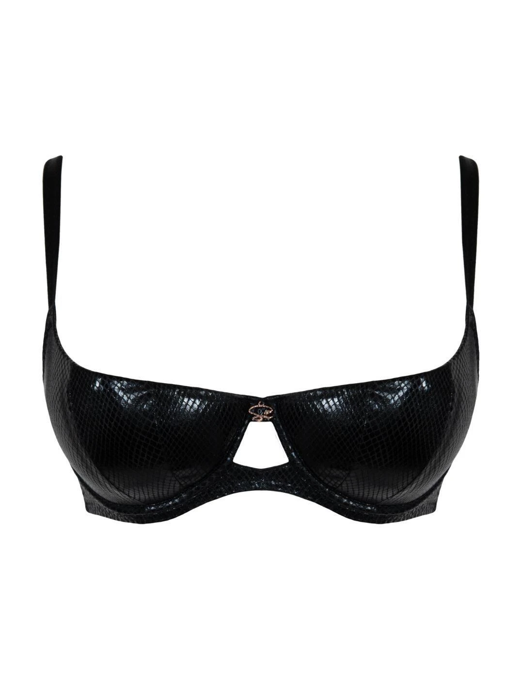 Scantilly By Curvy Kate Serpent Padded Half Cup Bra - Black 4 Scantilly By Curvy Kate Serpent Padded Half Cup Bra - Black - Image 4