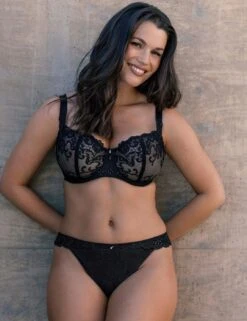 Fantasie Portia Brazilian Brief - Black -Belle Lingerie Store 64100 fantasie portia brazilian brief black 6