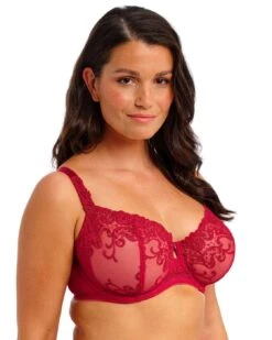 Fantasie Portia Balcony Bra - Red -Belle Lingerie Store 64106 fantasie portia balcony bra red 3