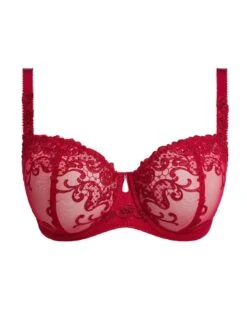 Fantasie Portia Balcony Bra - Red -Belle Lingerie Store 64106 fantasie portia balcony bra red 4