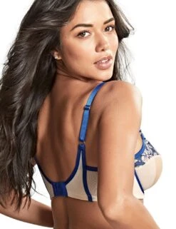 Panache Rosa Balcony Bra - Cobalt/Latte 11 Panache Rosa Balcony Bra - Cobalt/Latte -Belle Lingerie Store 64170 panache rosa balcony bra cobaltlatte 3