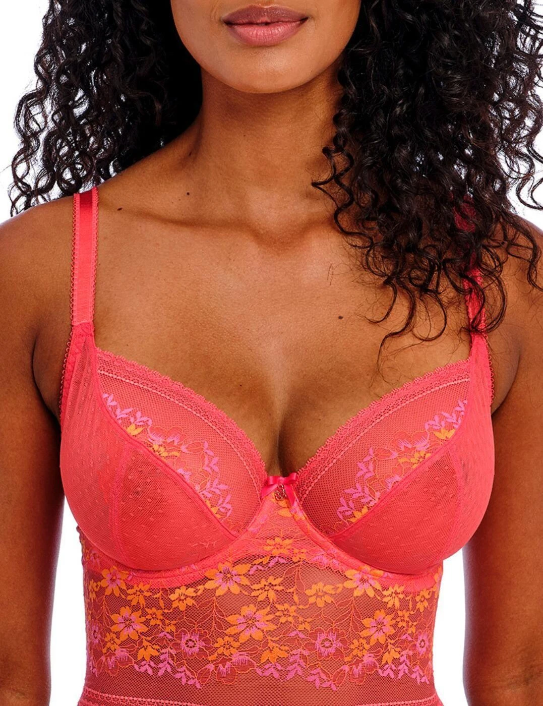 Freya Sydnie Longline Bra - Strawberry Ice 4 Freya Sydnie Longline Bra - Strawberry Ice - Image 4