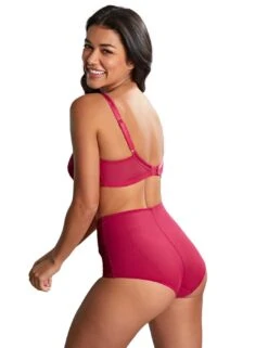Panache Clara High Waist Brief - Orchid/Red -Belle Lingerie Store 64190 panache clara high waist brief orchidred 5