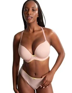 Panache Faith Moulded Plunge Bra - Blush Pink -Belle Lingerie Store 64229 panache faith moulded plunge bra blush pink 10