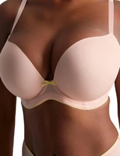 Panache Faith Moulded Plunge Bra - Blush Pink -Belle Lingerie Store 64229 panache faith moulded plunge bra blush pink 8