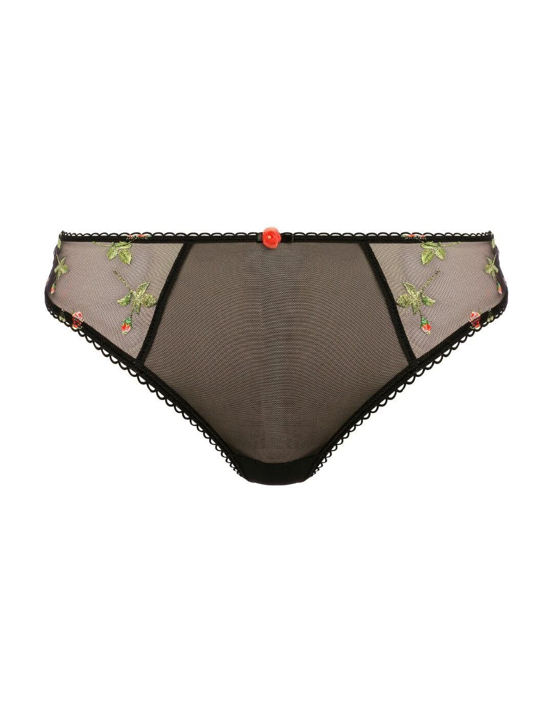Freya Rose Blossom Thong - Black 3 Freya Rose Blossom Thong - Black - Image 3