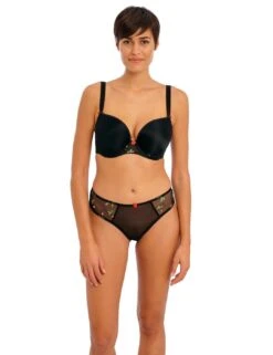 Freya Rose Blossom Thong - Black 9 Freya Rose Blossom Thong - Black -Belle Lingerie Store 64272 freya rose blossom thong black 4