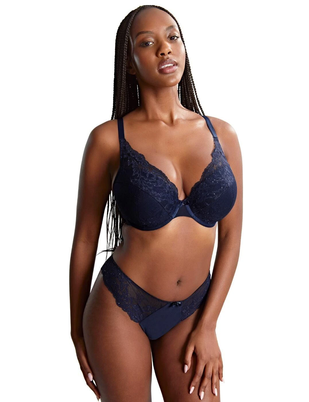 Panache Ana High Apex Plunge Bra - Midnight Sequin 9 Panache Ana High Apex Plunge Bra - Midnight Sequin - Image 9