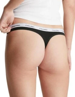 Calvin Klein Modern Logo Thong 3 Pack - Black/ White/ Grey Heather 6 Calvin Klein Modern Logo Thong 3 Pack - Black/ White/ Grey Heather -Belle Lingerie Store 64329 calvin klein modern logo thong 3 pack black white grey heather 3