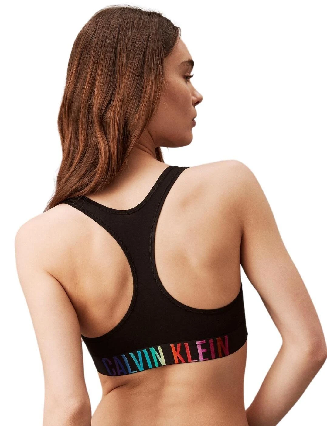Calvin Klein Intense Power Pride Unlined Bralette - Black / Ombre Pride 2 Calvin Klein Intense Power Pride Unlined Bralette - Black / Ombre Pride - Image 2