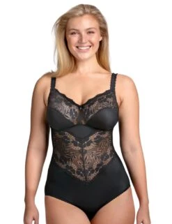 Miss Mary Of Sweden Fantastic Flair Bodysuit - Black