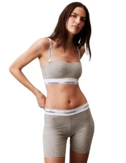 Calvin Klein Modern Cotton Lightly Lined Bandeau Bra - Grey Heather 19 Calvin Klein Modern Cotton Lightly Lined Bandeau Bra - Grey Heather -Belle Lingerie Store 64366 calvin klein modern cotton lightly lined bandeau bra grey heather 10