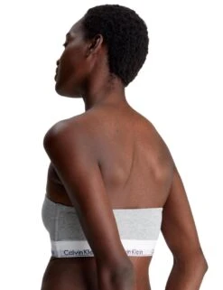 Calvin Klein Modern Cotton Lightly Lined Bandeau Bra - Grey Heather 14 Calvin Klein Modern Cotton Lightly Lined Bandeau Bra - Grey Heather -Belle Lingerie Store 64366 calvin klein modern cotton lightly lined bandeau bra grey heather 5