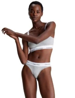 Calvin Klein Modern Cotton Lightly Lined Bandeau Bra - Grey Heather 17 Calvin Klein Modern Cotton Lightly Lined Bandeau Bra - Grey Heather -Belle Lingerie Store 64366 calvin klein modern cotton lightly lined bandeau bra grey heather 8