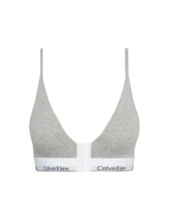 Calvin Klein Modern Cotton Triangle Post Surgery Bra - Grey Heather 7 Calvin Klein Modern Cotton Triangle Post Surgery Bra - Grey Heather -Belle Lingerie Store 64370 calvin klein modern cotton triangle post surgery bra grey heather 4