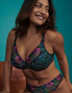 Prima Donna San Angel Plunge Bra - Peacock Feather -Belle Lingerie Store 64383 prima donna san angel plunge bra peacock feather 9