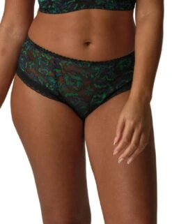 Prima Donna San Angel Luxury Thong - Peacock Feather