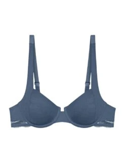 Triumph Natural Spotlight Moulded Bra - Liberty Blue -Belle Lingerie Store 64463 triumph natural spotlight moulded bra liberty blue 2