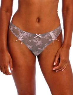 Freya Offbeat Decadence Brazilian Brief - Grey/Pink