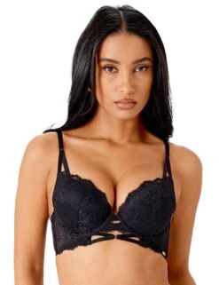 Gossard Suspense Longline Padded Plunge Bra - Black