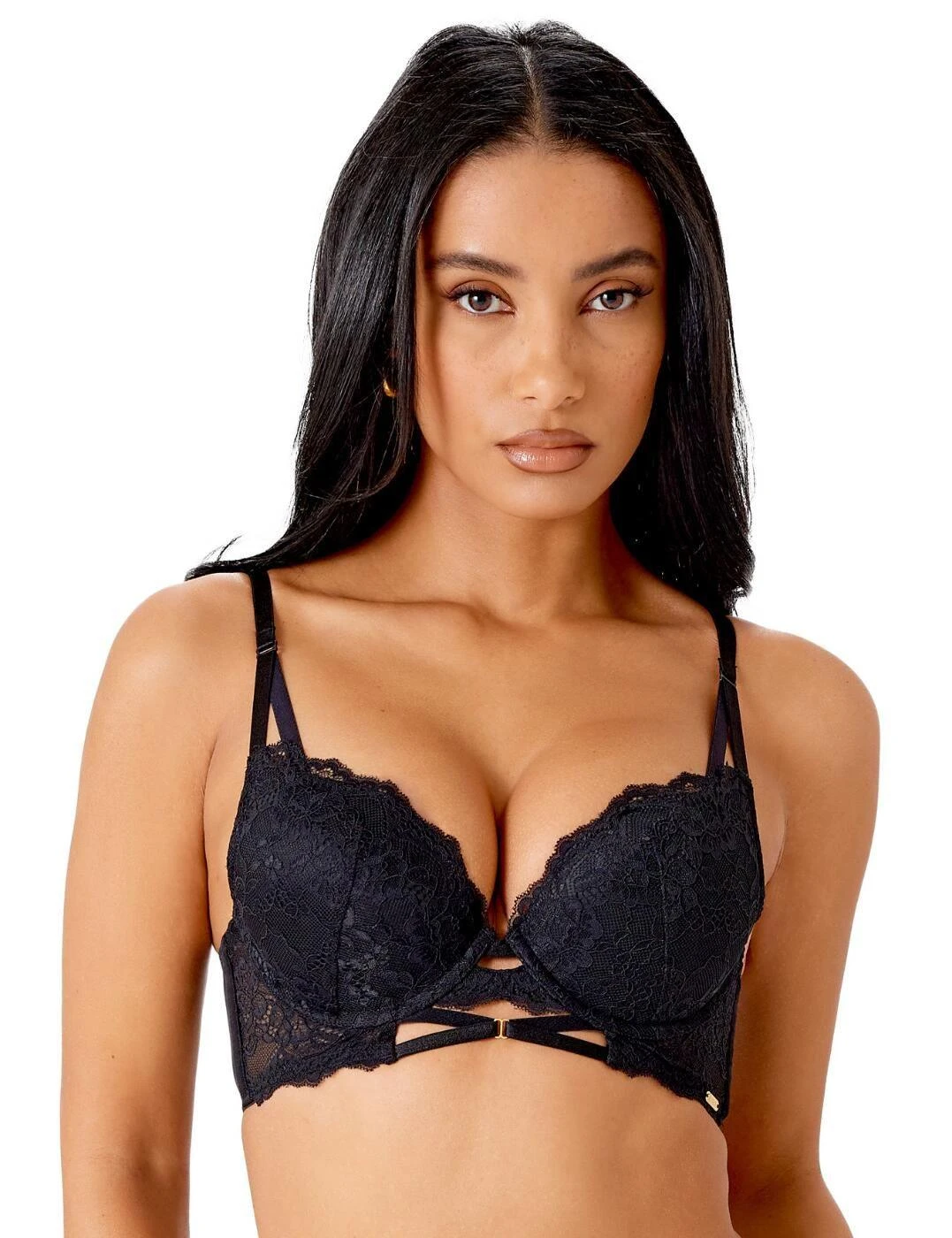 Gossard Suspense Longline Padded Plunge Bra - Black 1 Gossard Suspense Longline Padded Plunge Bra - Black
