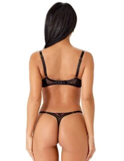 Gossard VIP Confession Non Padded Balcony Bra - Burgundy/Black -Belle Lingerie Store 64541 gossard vip confession non padded balcony bra burgundyblack 8