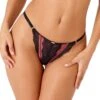 Gossard VIP Confession Thong - Burgundy/Black