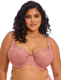 Elomi Teagan Padded Half Cup Bra - Ash Rose