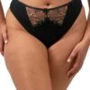 Elomi Teagan Thong - Black/Almond