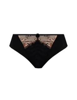 Elomi Teagan Thong - Black/Almond 11 Elomi Teagan Thong - Black/Almond -Belle Lingerie Store 64570 elomi teagan thong blackalmond 4