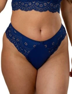 Pour Moi Swoon High Waist Brief - Navy
