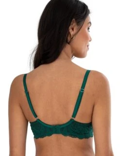 Pour Moi New Romance Padded Push Up Plunge Bra - Forest/Slate -Belle Lingerie Store 64844 pour moi new romance padded push up plunge bra forestslate 3