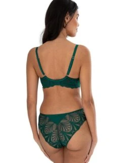 Pour Moi New Romance Padded Push Up Plunge Bra - Forest/Slate -Belle Lingerie Store 64844 pour moi new romance padded push up plunge bra forestslate 8