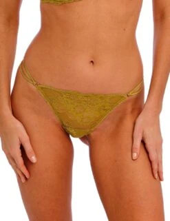 Wacoal Natsuki Lace Tanga Brief - Antique Gold