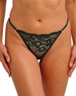 Wacoal Natsuki Lace Tanga Brief - Juniper