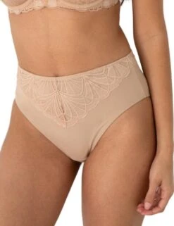 Pour Moi New Romance High Waist Brief - Almond