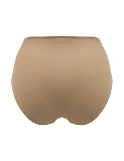 Pour Moi New Romance High Waist Brief - Almond -Belle Lingerie Store 64878 pour moi new romance high waist brief almond 4