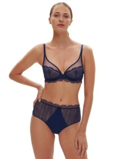 Simone Perele Canopee Plunging Underwired Bra - Midnight 19 Simone Perele Canopee Plunging Underwired Bra - Midnight -Belle Lingerie Store 64977 simone perele canopee plunging underwired bra midnight 10