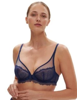 Simone Perele Canopee Plunging Underwired Bra - Midnight 14 Simone Perele Canopee Plunging Underwired Bra - Midnight -Belle Lingerie Store 64977 simone perele canopee plunging underwired bra midnight 5