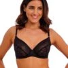 Wacoal Sensu Lace Underwired Bra - Black