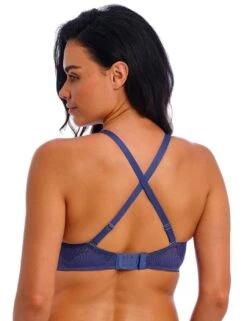 Wacoal Sensu Lace Underwired Plunge Bra - Dark Azure 12 Wacoal Sensu Lace Underwired Plunge Bra - Dark Azure -Belle Lingerie Store 65046 wacoal sensu lace underwired plunge bra dark azure 3