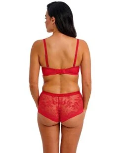 Wacoal Sensu Lace Underwired Plunge Bra - Salsa -Belle Lingerie Store 65046 wacoal sensu lace underwired plunge bra salsa 5