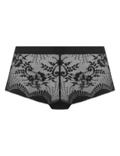 Wacoal Sensu Lace Shorty Brief - Black -Belle Lingerie Store 65049 wacoal sensu lace shorty brief black 4