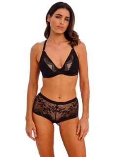 Wacoal Sensu Lace Shorty Brief - Black -Belle Lingerie Store 65049 wacoal sensu lace shorty brief black 5