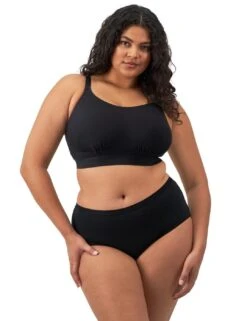 Elomi Downtime Shorty Brief - Black -Belle Lingerie Store 65051 elomi downtime shorty brief black 5