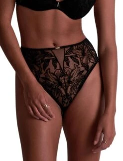 Aubade Coeur A Corps High Waist Brief - Noir