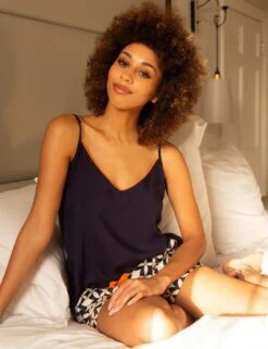 Cyberjammies Taylor Camisole Top - Navy -Belle Lingerie Store 65185 cyberjammies taylor camisole top navy 7