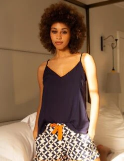 Cyberjammies Taylor Camisole Top - Navy -Belle Lingerie Store 65185 cyberjammies taylor camisole top navy 9