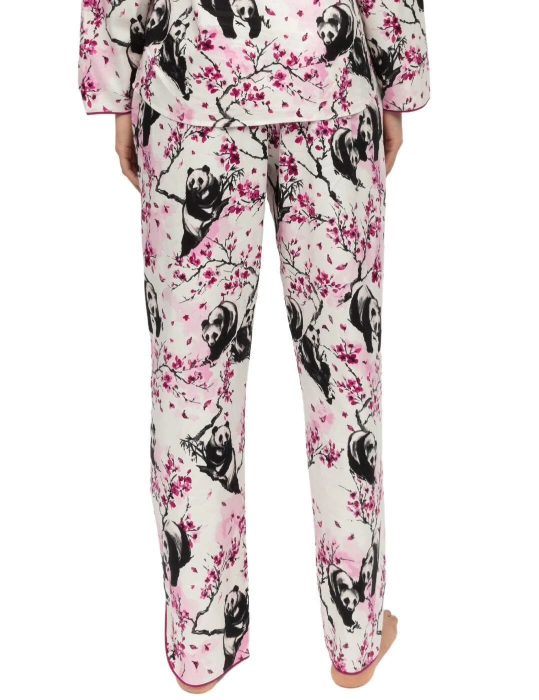 Cyberjammies Penelope Panda Print Pyjama Bottoms - White Mix 3 Cyberjammies Penelope Panda Print Pyjama Bottoms - White Mix - Image 3